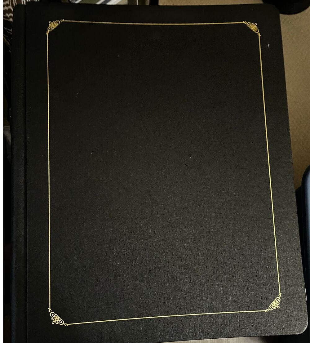 New CREATIVE MEMORIES 12 X 15 Black Big Book Scrapbook Album w/Page Protector